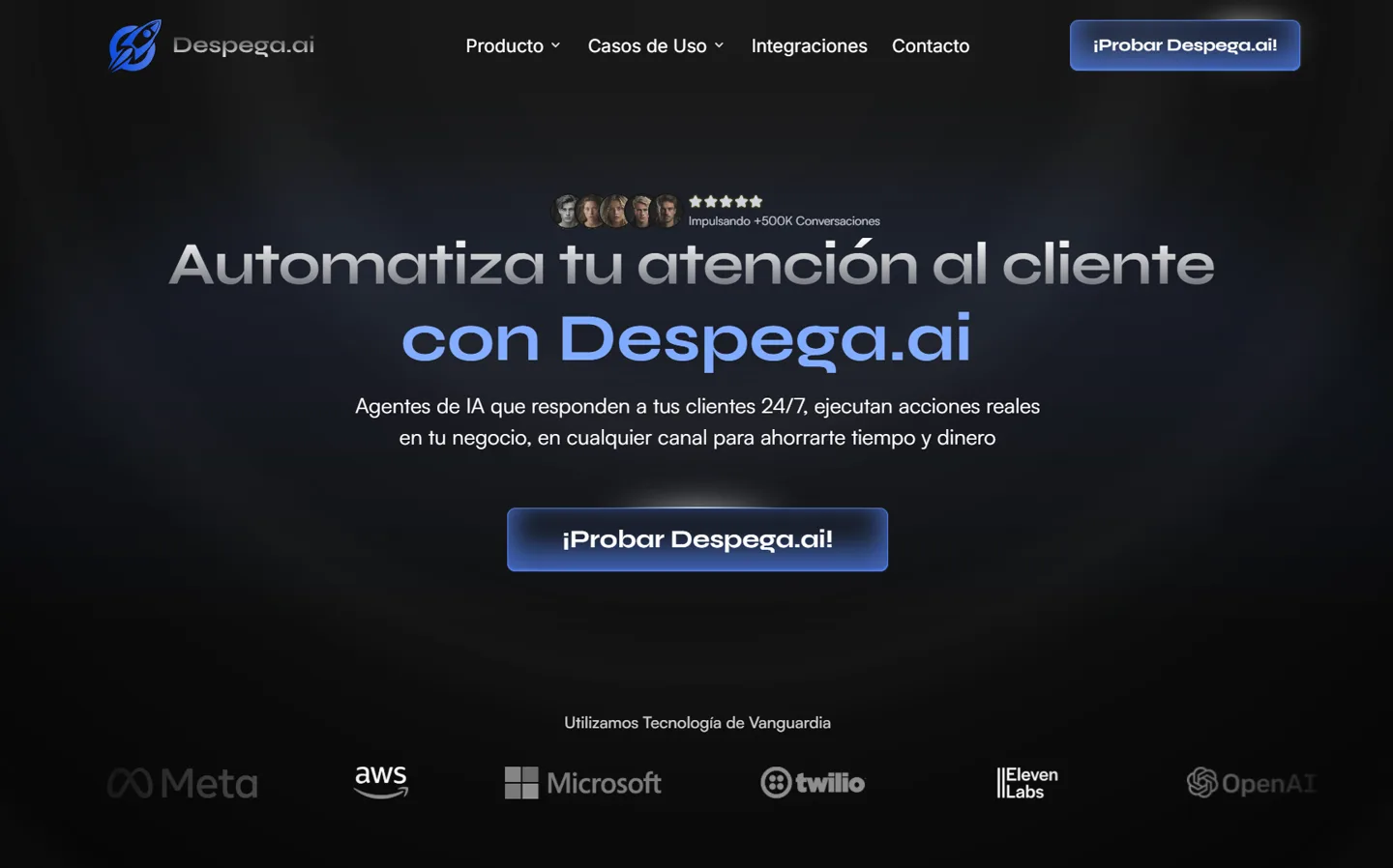 Captura de despega.ai